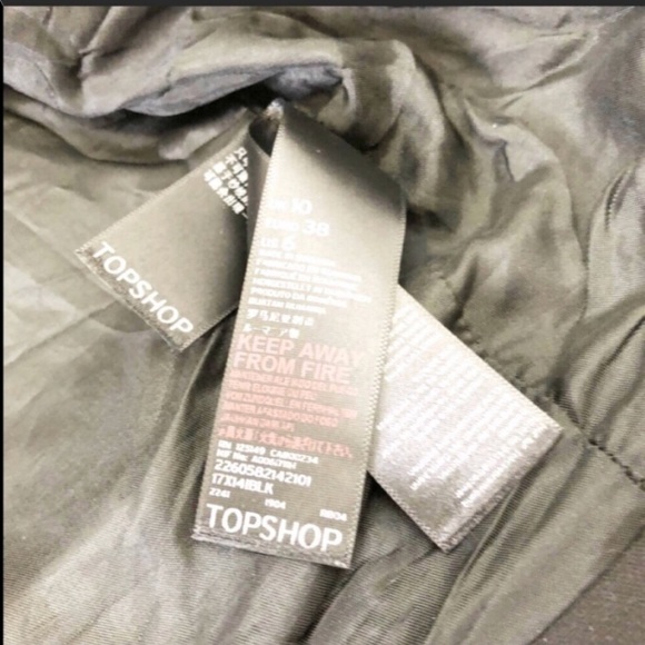 Topshop Bomber Jacket with Metallic Accent - Picture 4 of 4